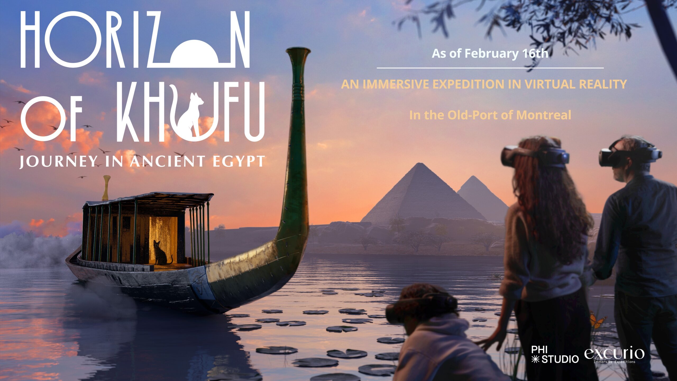 The Horizon of Khufu: A Journey in Ancient Egypt in the Old Port of Montreal as of February 16th, 2024