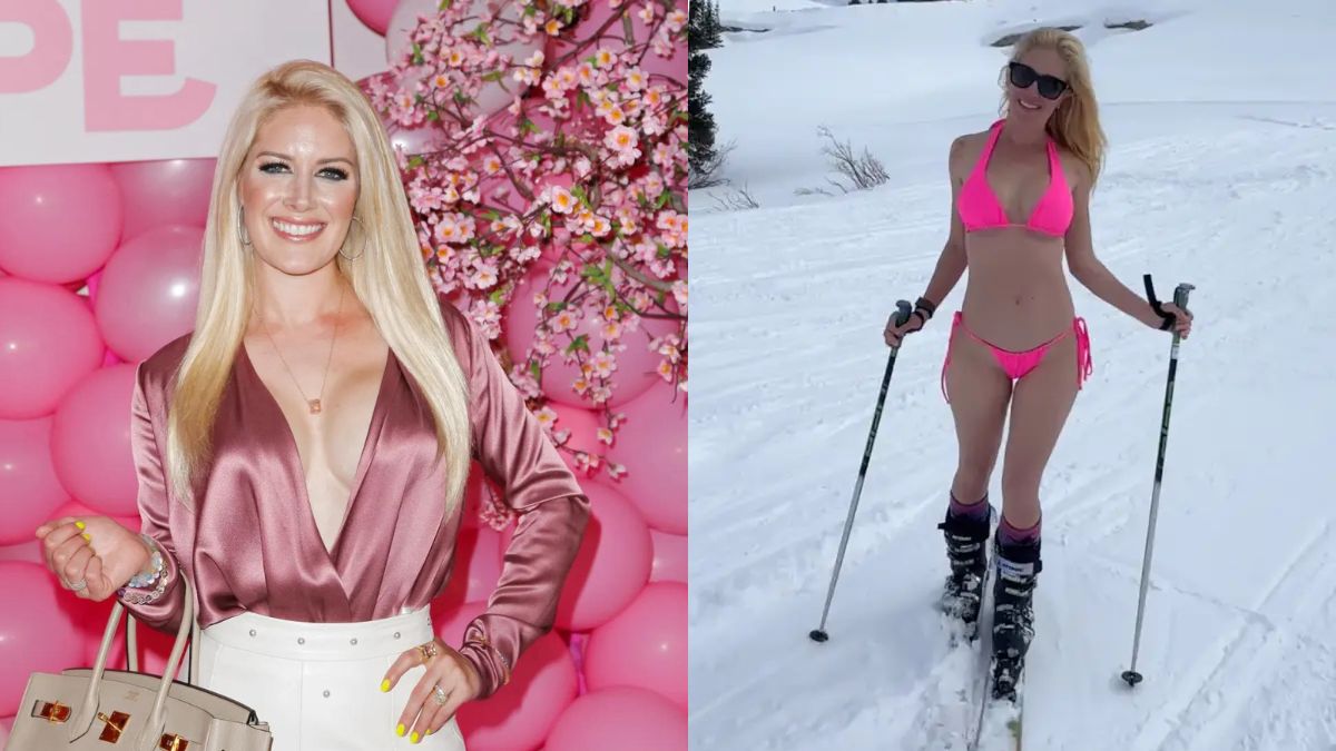 Heidi Montag slays the ski slopes in pink bikini, watch the viral video