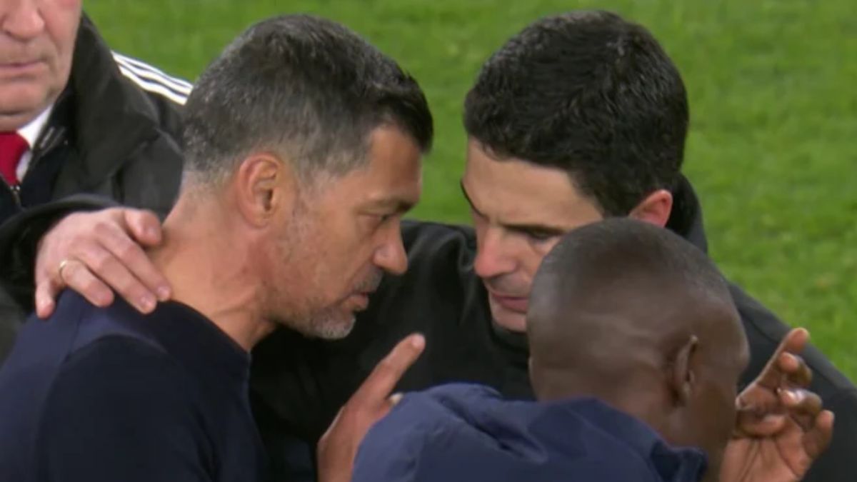 Porto manager Sergio Conceicao accuses Mikel Arteta of insulting his family during Champions League clash