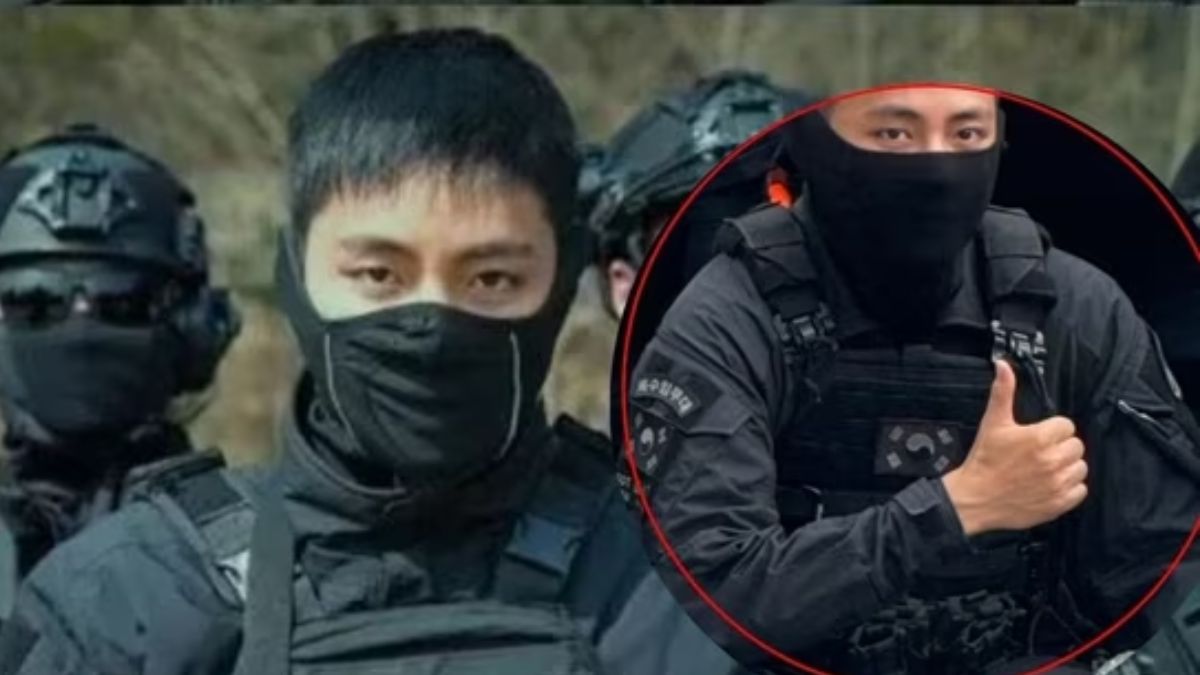 BTS’ V perfectly dons a 20 kg SDT uniform to brace up for the special training; fans goes gaga