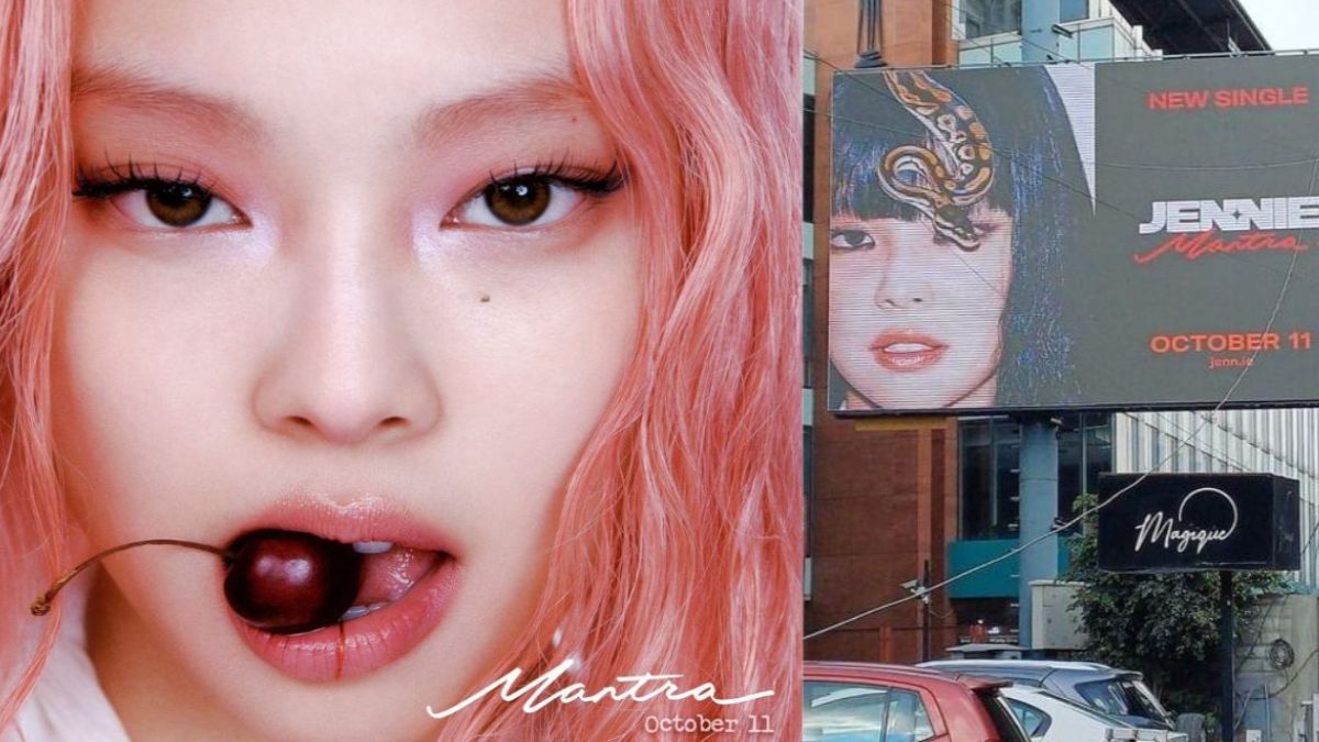 Fans spot BLACKPINK’s Jennie’s billboards ft her new song ‘Mantra’ in India, Canada, Mexico, and Italy