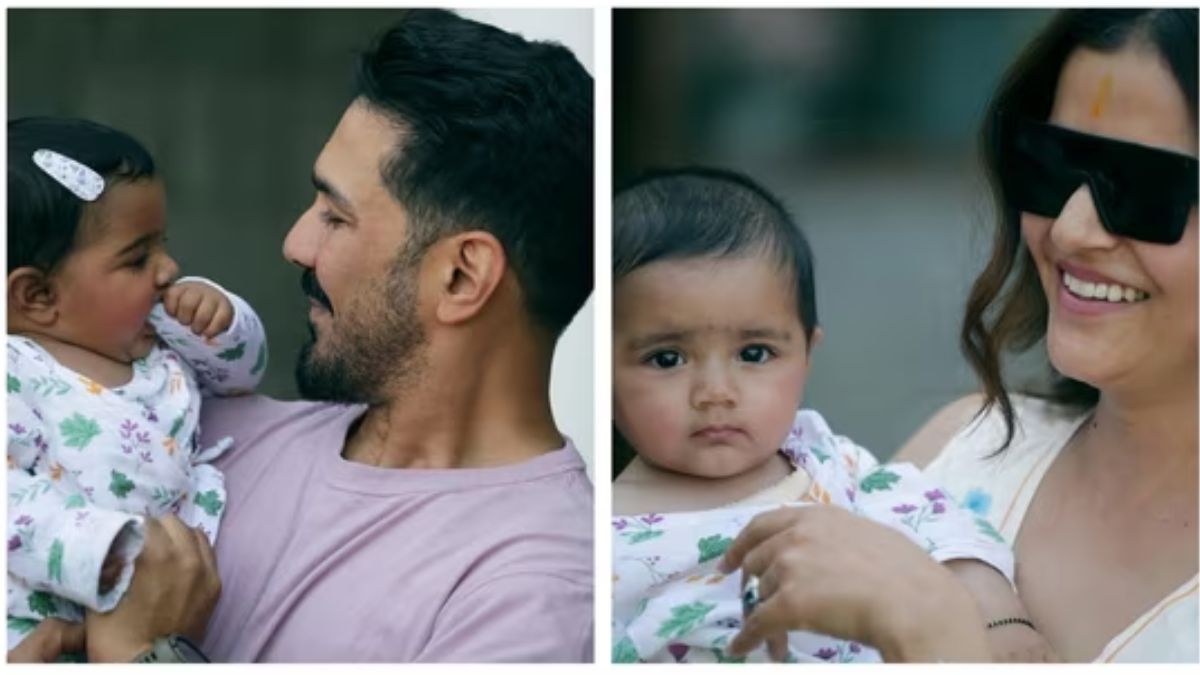 Rubina Dilaik-Abhinav Shukla reveals adorable pictures of their twins on the first day of Navratri celebrations