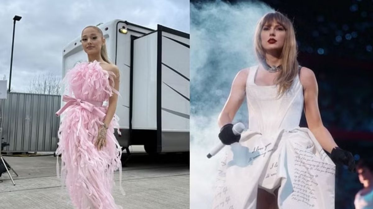 Taylor Swift’s fans calls out Ariana Grande for endorsing Scooter Braun amidst industry feud