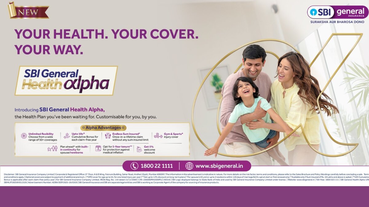 SBI General Insurance Unveils “Health Alpha” — A Fully Customizable Health Plan for the Post-GST Era