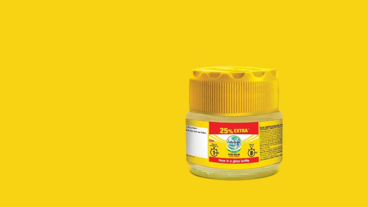 Amrutanjan Healthcare Re-launches Its Iconic Yellow Balm in Classic Glass Packaging