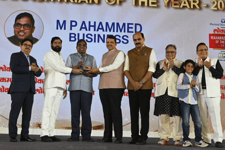 Malabar Chairman Honoured by CM Devendra Fadnavis at Maharashtrian of the Year Awards